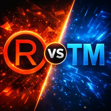 Symbol R w kółku ® a TM – poznaj różnice i zasady